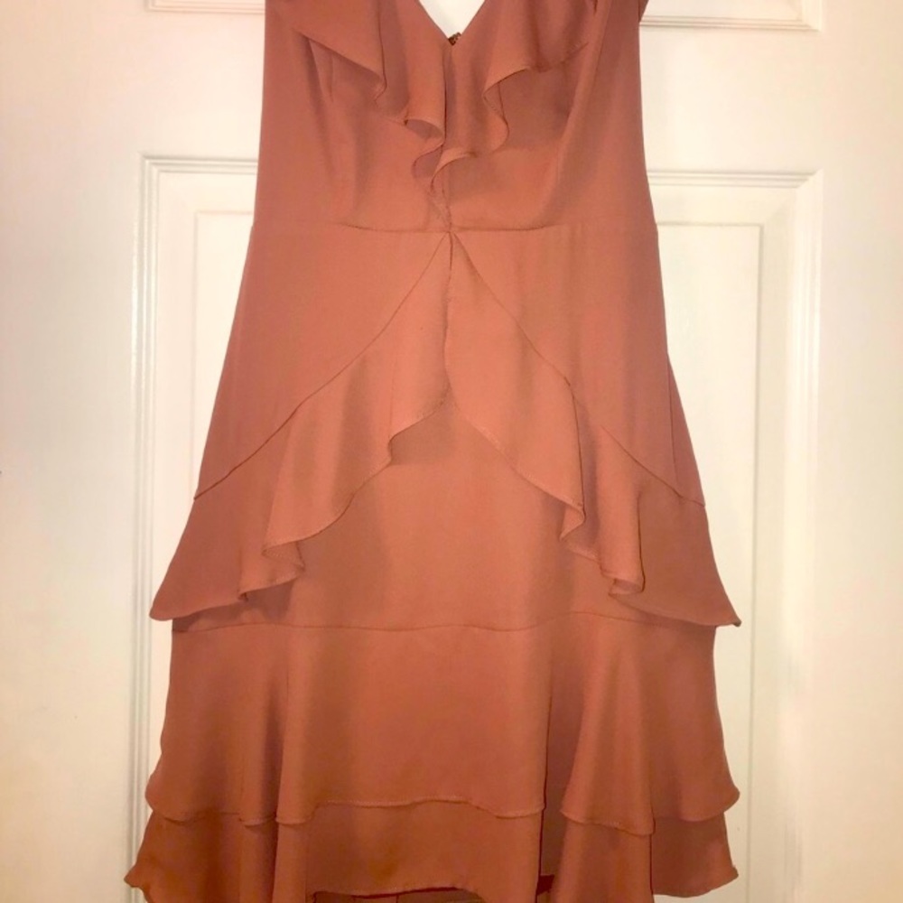 Express 00P Pink Ruffle Mini Dress - Picture 5 of 8